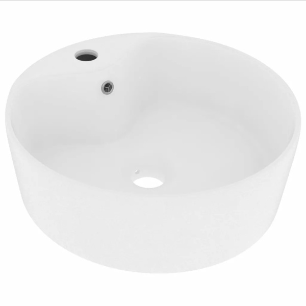 Chiuvetă De Lux Cu Preaplin Alb Mat 36 x 13 cm Ceramică 147031